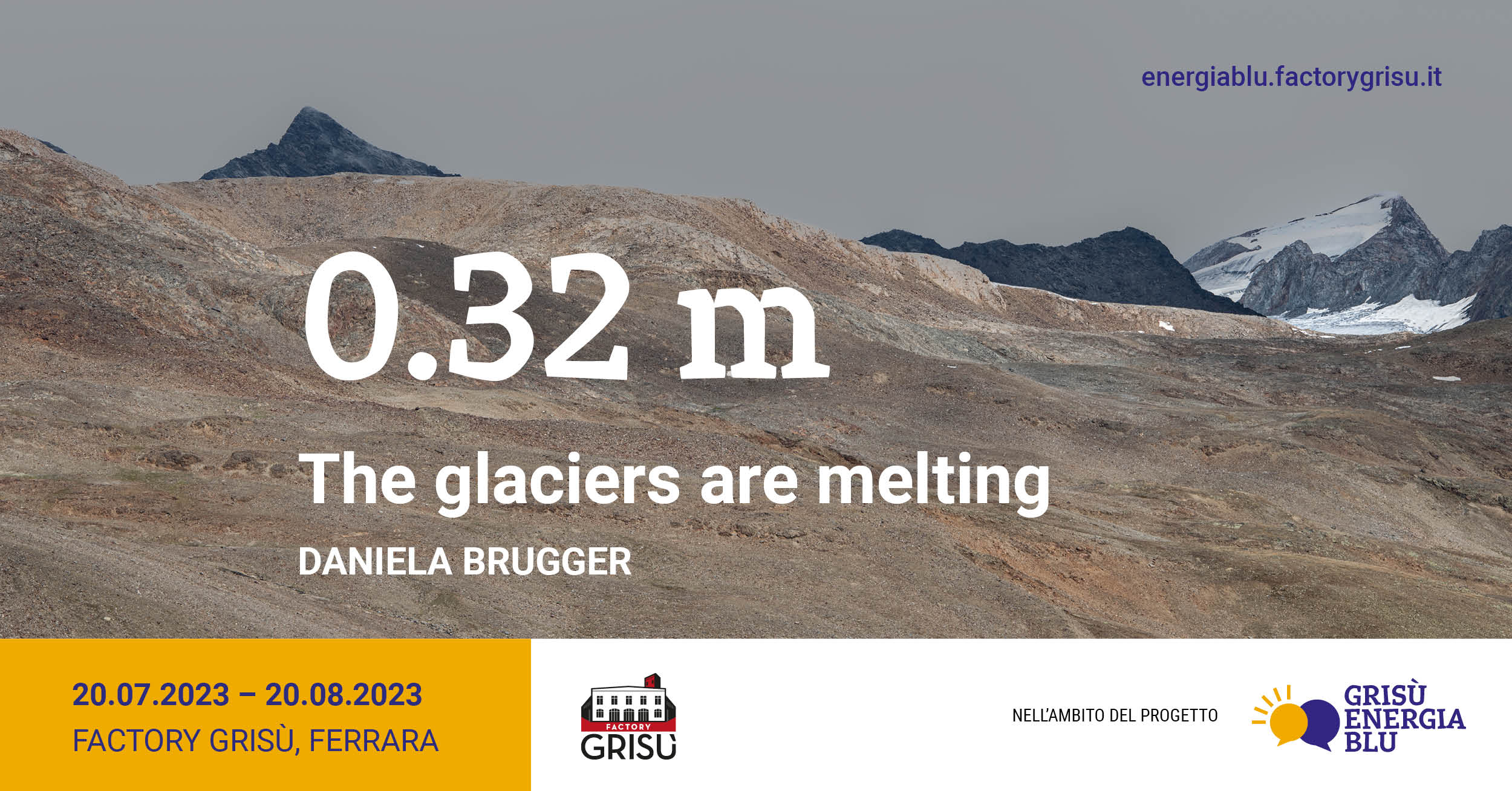 0.32 m | The glaciers are melting